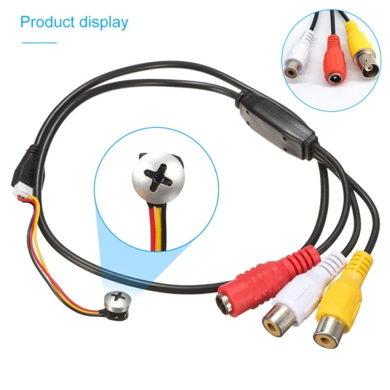 

720P 480P Φ AV RCA выход с аудио 1/4 мини винтовая камера домашняя CCTV винтовая камера