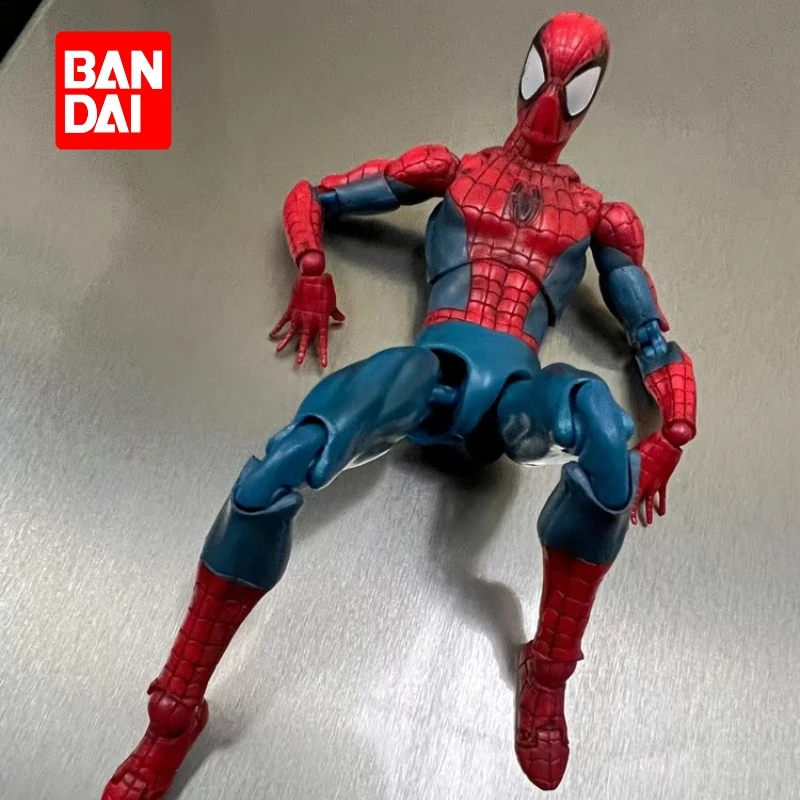 

Mafex Spider Man Figurine 075 The Amazing Spiderman Figure Comic Ver Action Figure Model Toys 16cm Joints Movable Doll Decor Toy
