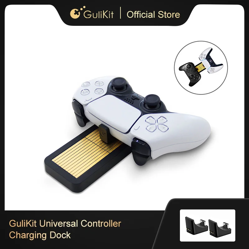 

Зарядная док-станция GuliKit для двух геймпадов PS5, PS4, Xbox One Switch Pro