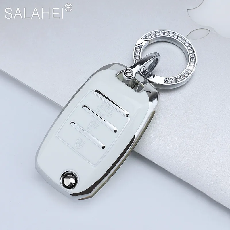 

Чехол для автомобильных ключей из ТПУ для Kia Rio 3, K2, Ceed, Cerato, K3, Sportage 4, Picanto, K5, Optima, Sorento, Niro, Soul, Forte Stinger, аксессуары