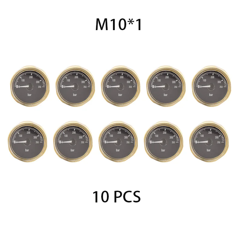 

HPA M10 1/8BSP Станция 350BAR 28 мм Манометр Черная латунь Манометр для подводного плавания Softair Аквариум для дайвинга CO2 Фитинги для газированной воды