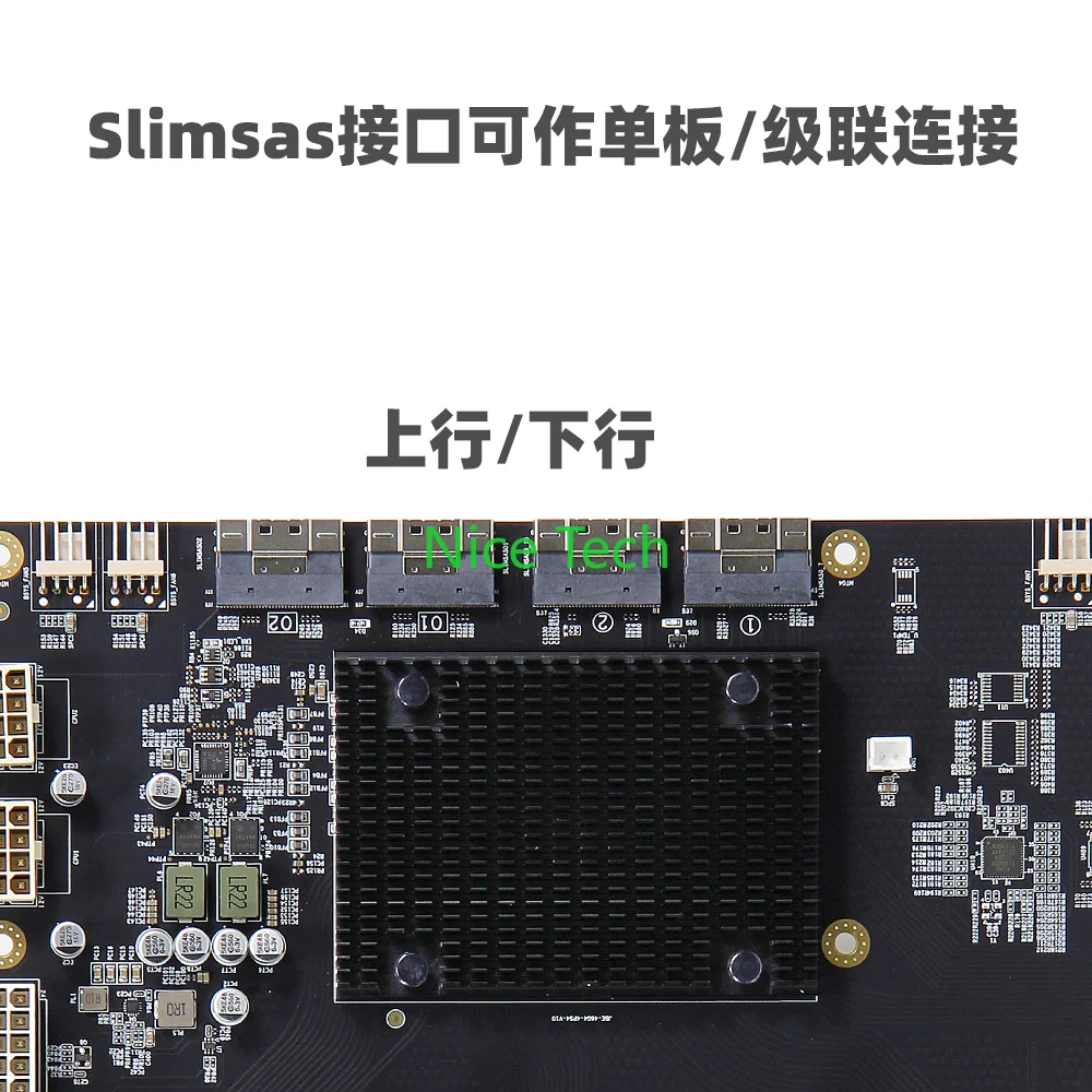 Фото PLX88096 PEX88096 Расширение PCIe4.0, четырехкарточная опорная пластина графического процессора шириной 65 мм №3