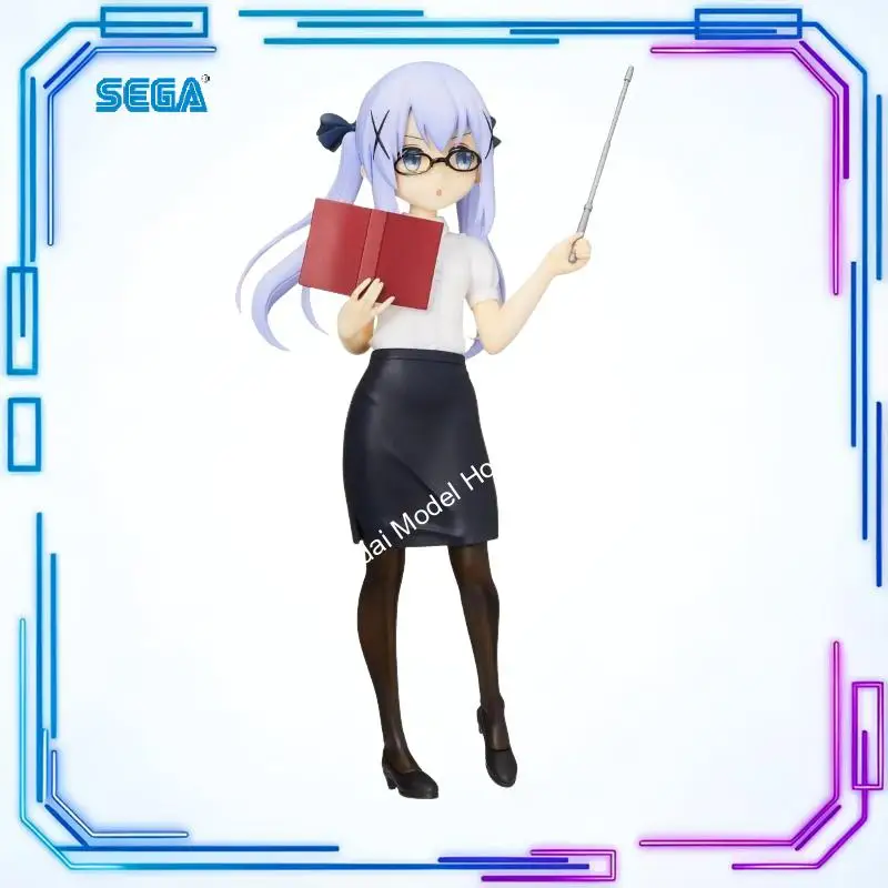 Фото В наличии Оригинальная игра SEGA Gochuumon Wa Usagi Desu Ka? Фигурка Bloom Kafuu Chino Tippy PM, версия Сенси, аниме-модель, игрушка, кавайная №1