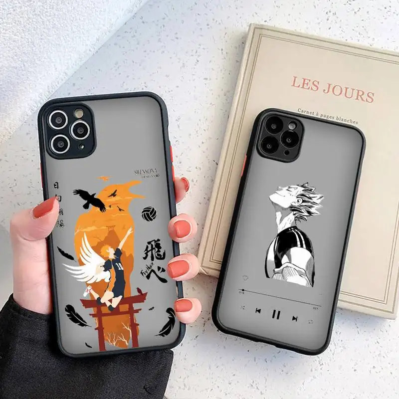 

Haikyuu anime Phone Case For iphone 13 12 11 8 7 plus mini x xs xr pro max matte transparent cover