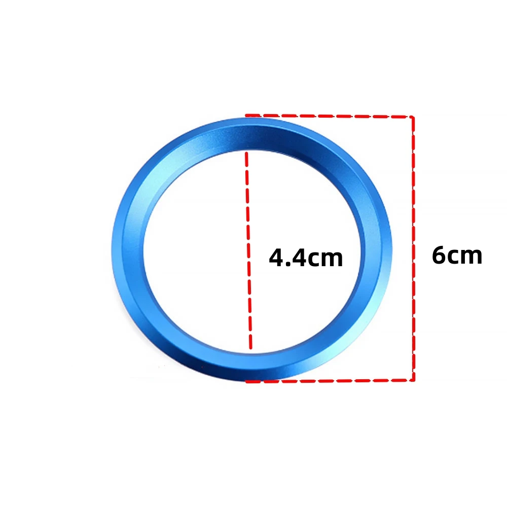 Aluminum Car Steering Wheel Ring Circle Sticker Trims Cover For BMW 1 2 3 5 Series X1 X3 X5 X6 E36 E39 E46 E30 E60 E90 E92 F30