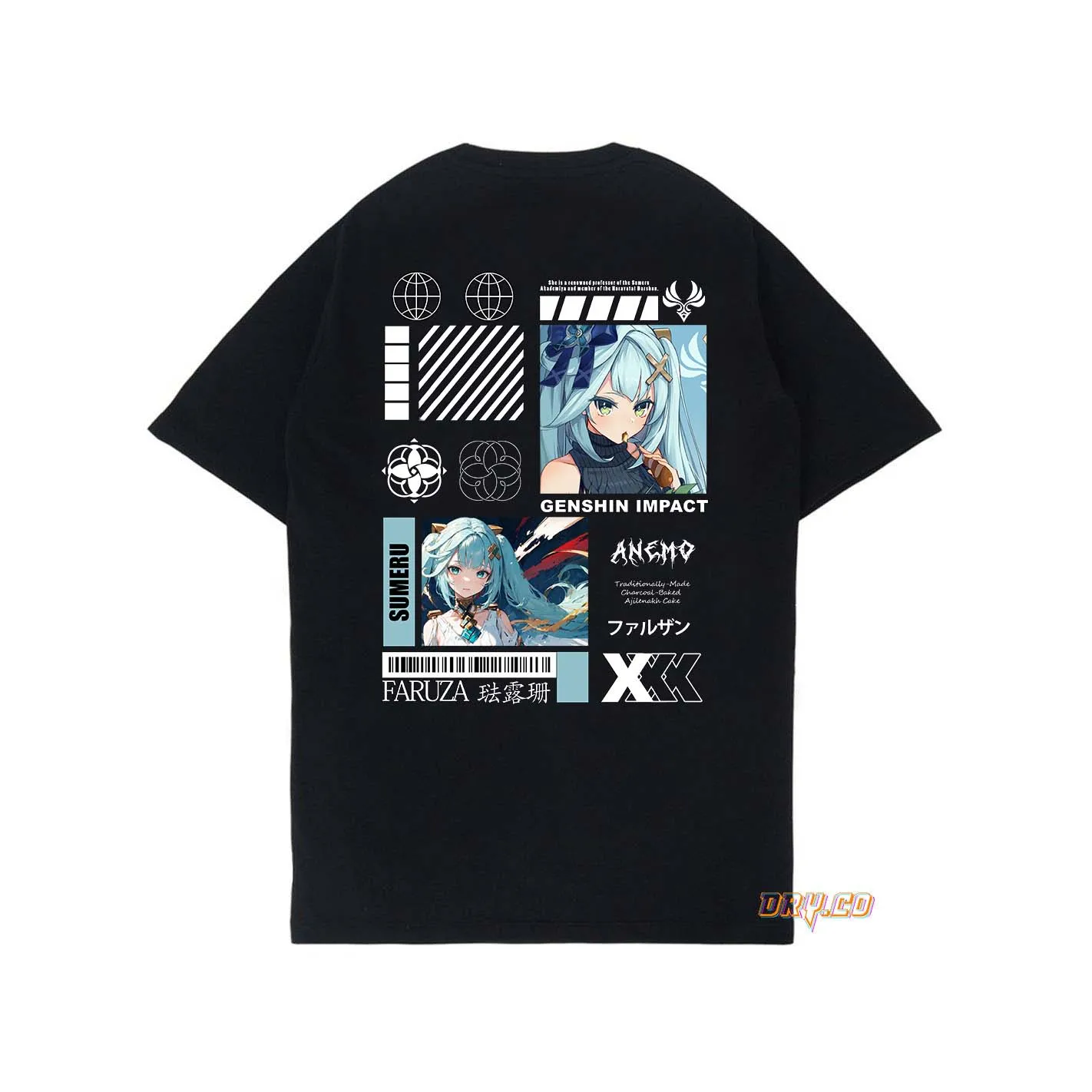 Футболки/футболки GAME GENSHIN IMPACT (SUMERU) /унисекс Женские футболки/DRYCO