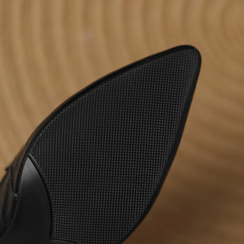 [Jochebed hu】женские дизайнерские туфли ручной работы из натуральной кожи на среднем