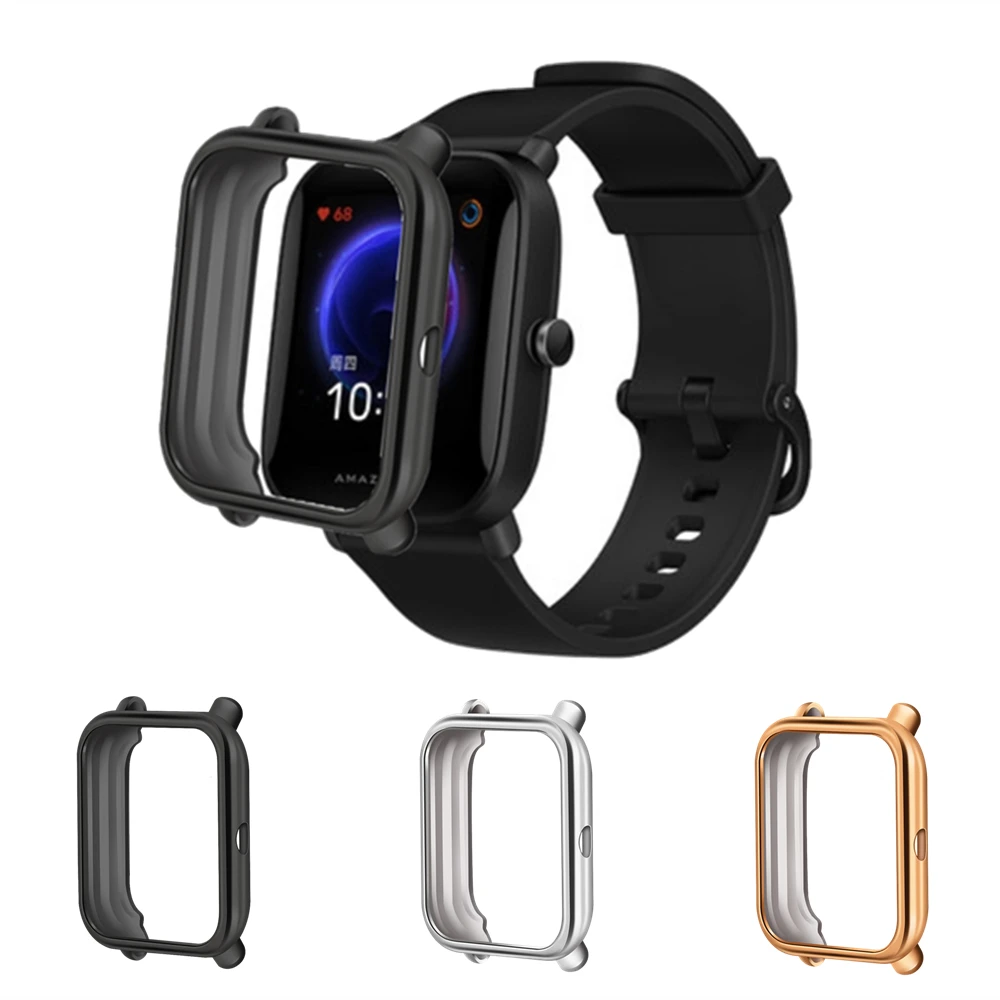 Защитный чехол из ТПУ для умных часов Huami Amazfit Bip S U Pro Xiaomi GTS 2 Mini | Электроника