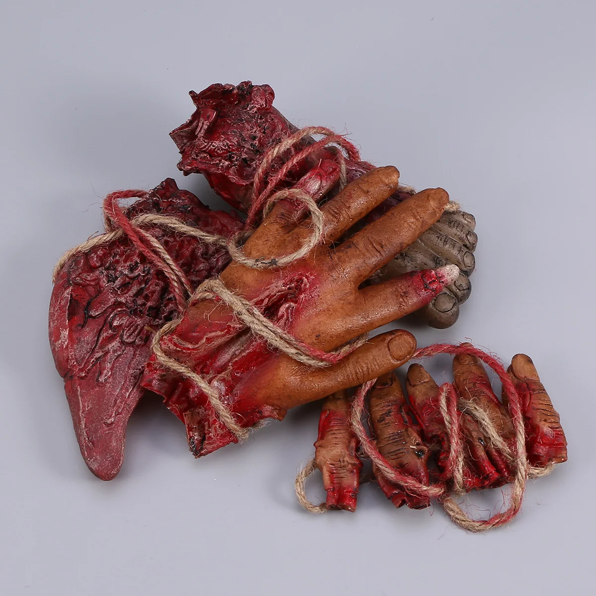 

Body Parts Scary Severedfake Fingers Hand Broken Blood Props Deaddecorations Off Prankhanging Ornaments