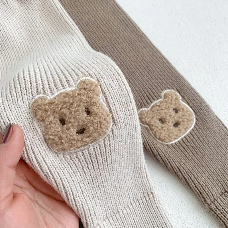 2023 весенне-осенний трикотаж детские штаны для новорожденных от 0 до 3 лет вязаные