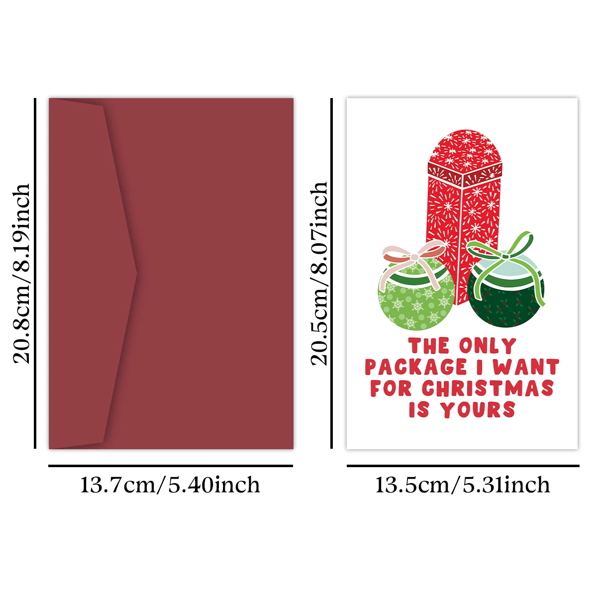 Забавные рождественские открытки для мужа жены девушки единственная модель