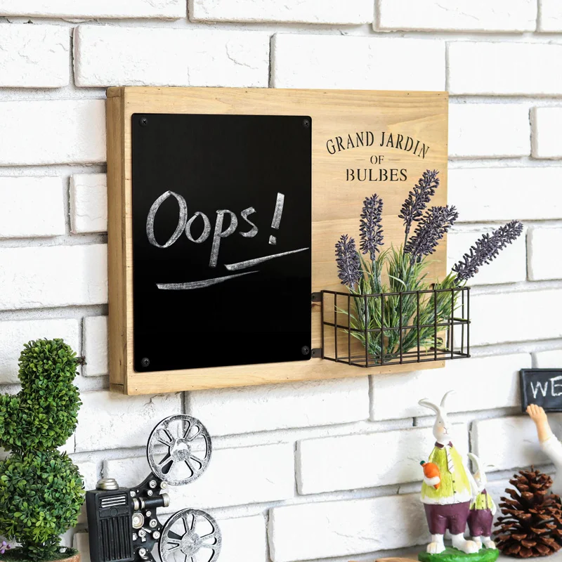 

Wood Decorative Plates Wall Hanging Restaurant Bar Metal Organizer Boxes Home Gadgets Decoration Murale Decorations Living Room