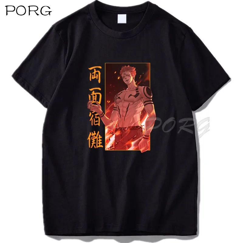 

Jujutsu Kaisen Sukuna King Of Curse Anime T-shirts Funny Hip Hop Men Women Summer Streetwear Tshirts Cartoon T-shirts Male 2022