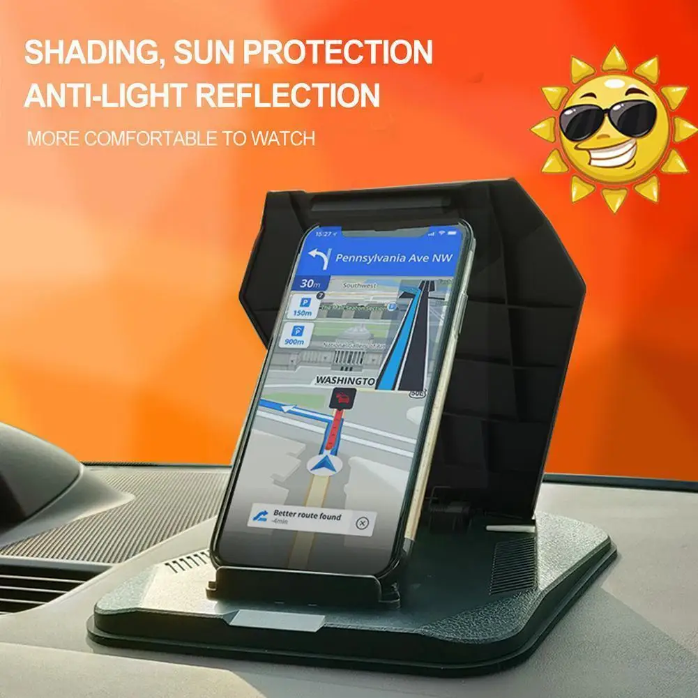 

New Car Phone Holder Car Dashboard Anti-slip Gps Mount Flat Cradle Phone Navigator Mobile Support Holders Panel G3f3