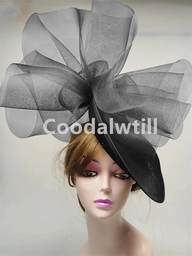 Женская Вуалетка с большими волосами Kentucky Derby модная сетчатая шляпа свадебный