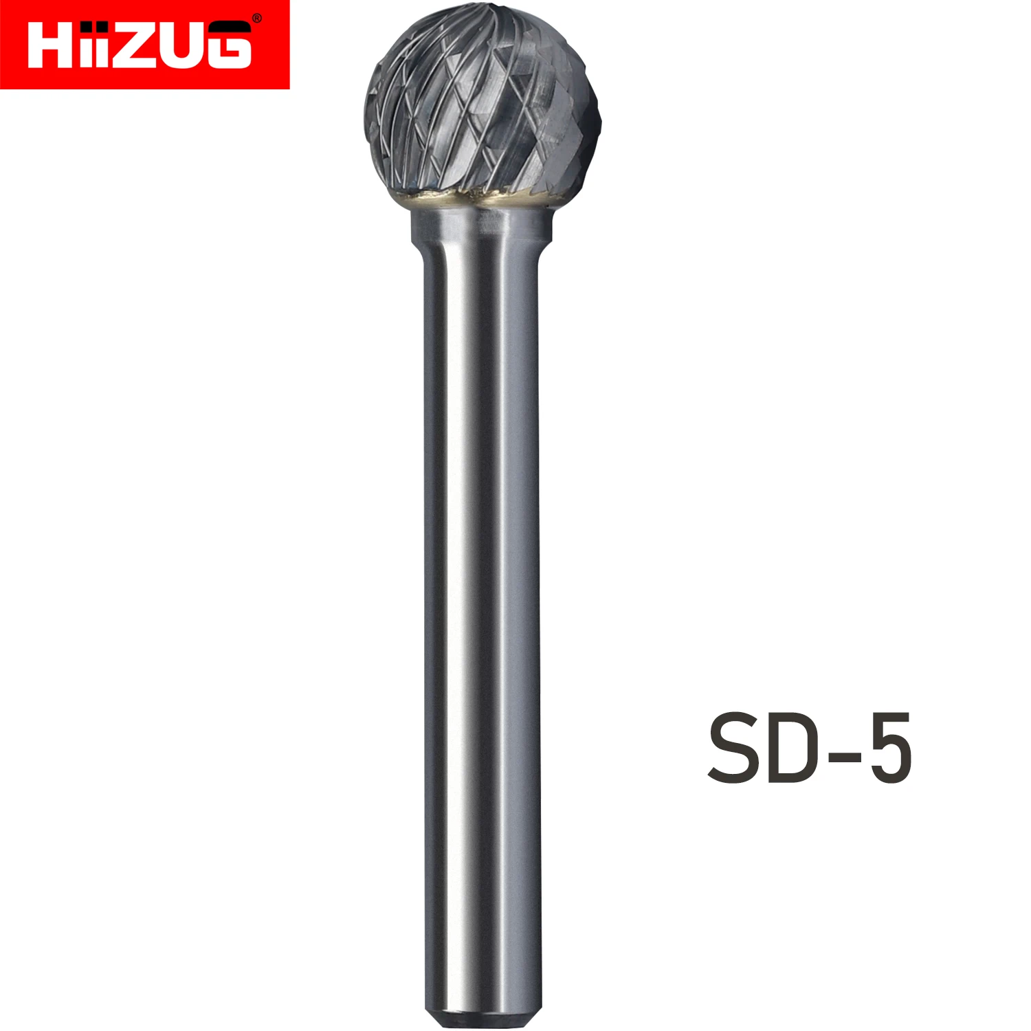 

Die Grinder Carbide Burr Ball 1/4'' 6mm Double Cut Bit for Dremel Rotary Tool Metal Wood Carving Grinding Engraving SD-5