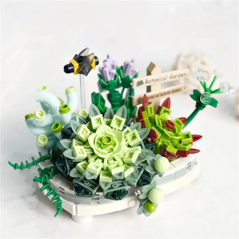 

Home Decor Plant Model Abs Ultraviolet Color-changing Assembled Bricks Diy Mini Sakura Bonsai Tree Children Toys Creative 1 Set