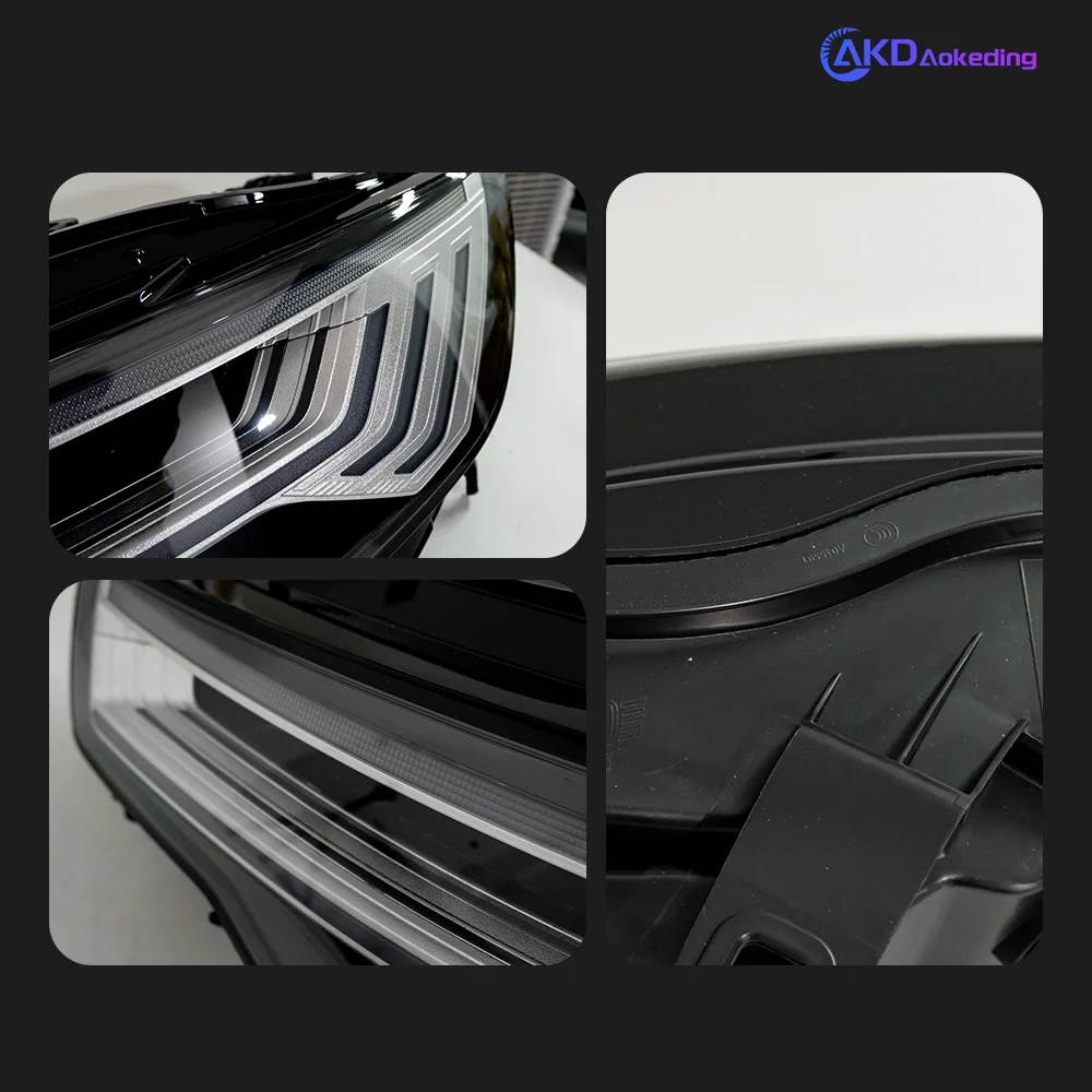 Автомобильный Стайлинг AKD для фар Audi A6 2012-2015 обновление C8 дизайн светодиодный