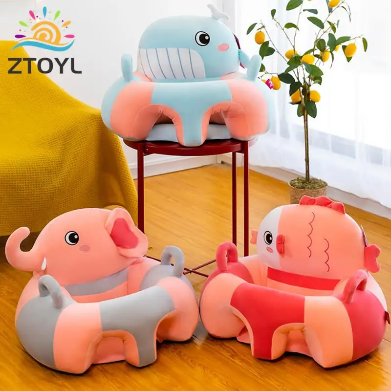 

1pcs Baby Sofa Support Seat Cover Baby Plush Chair Learning To Sit Comfortable Toddler Nest Puff Washable without Filler