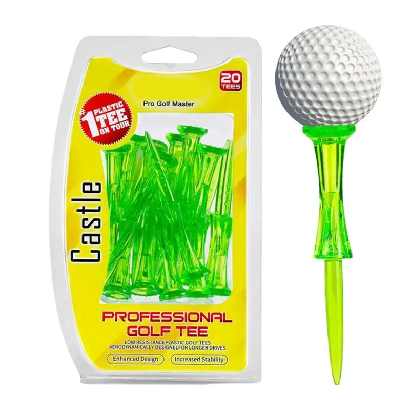 

Golf Tees Golf Practice Tees 8 Prongs 20pcs Court Training Golfing Tees For Outdoor Golf Different Competitions