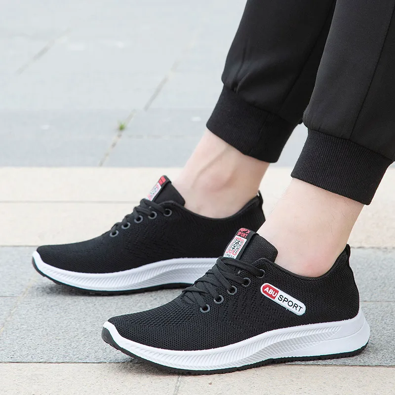 Men Soft Bottom Casual Sneakers Mesh Breathable Anti Slip Male Running Shoes Unisex Lightweight Jogging Shoes for Men Promotiom