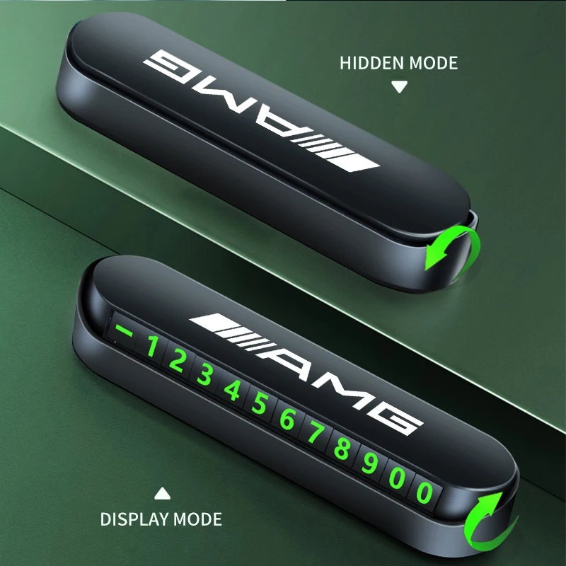 Автомобильная временная парковочная карта с номером телефона табличка для Mercedes