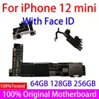 Оригинальная разблокированная материнская плата для iPhone 12 Mini с поддержкой обновления ОС Бесплатный iCloud Материнская плата GSM плата Полная работа для iPhone 12 Mini