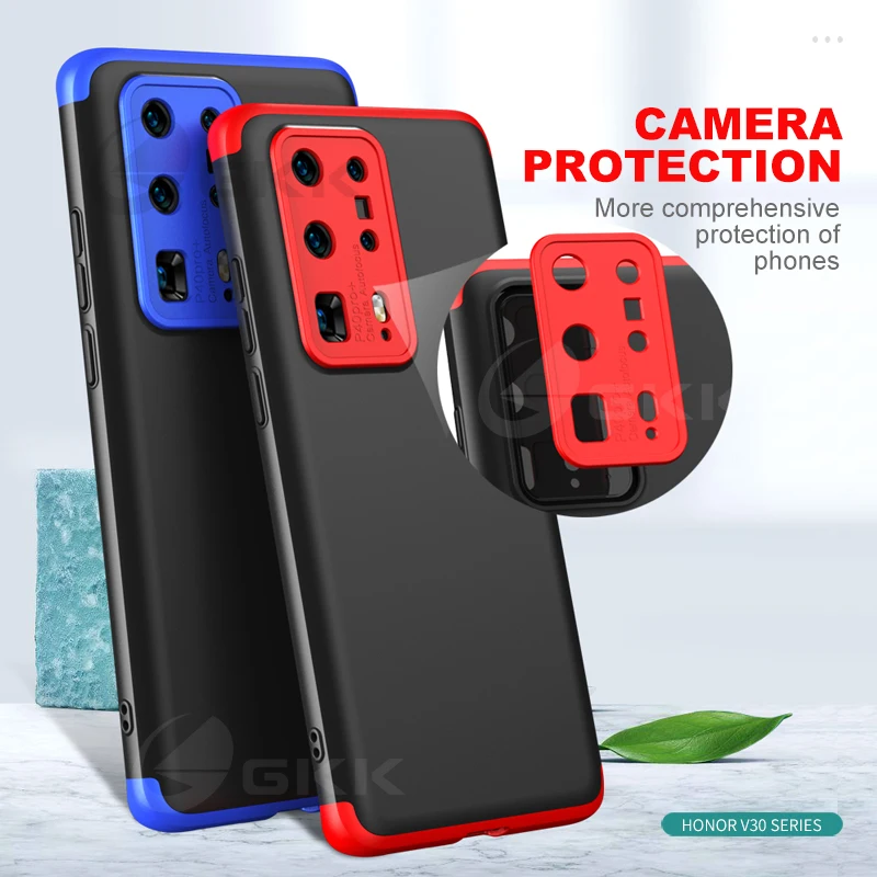 

GKK Full Protection Matte Case For Huawei P40 pro plus lite Nova 6 SE 7i 5T Case Shockproof Hard Cover For Huawei Honor 20 20S