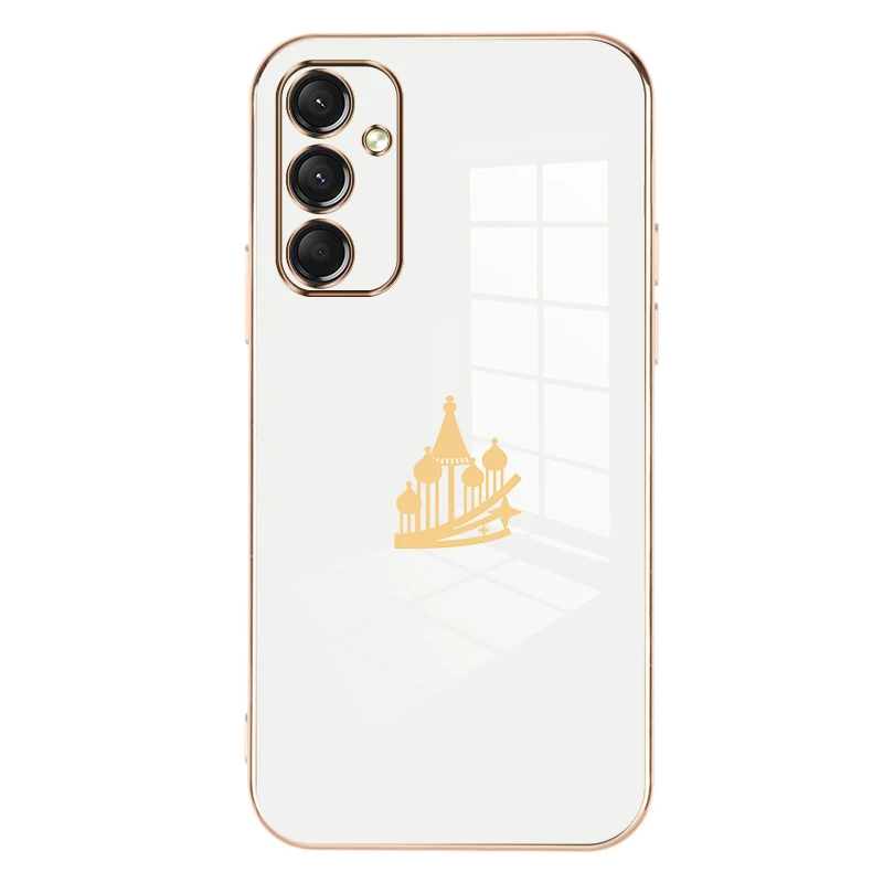 

Recreation Ground Style Plating Phone Cases For Samsung Galaxy A24 4G Soft Cover