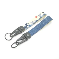hot sell car thermal transfer japan king clip jdm racing for key strap key styling keyrings auto key accessories