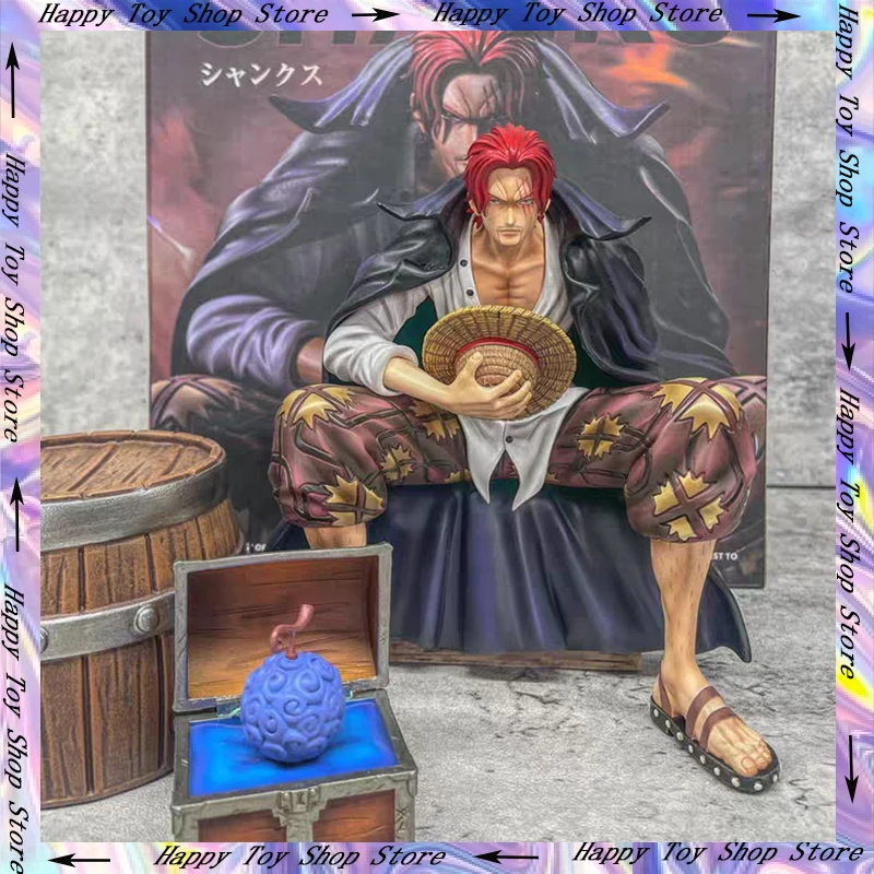 

17cm One Piece GK Shanks Figure Chronicle Master Stars Plece BT Sitting Posture Action Figure Pvc Anime Collection Model Toys