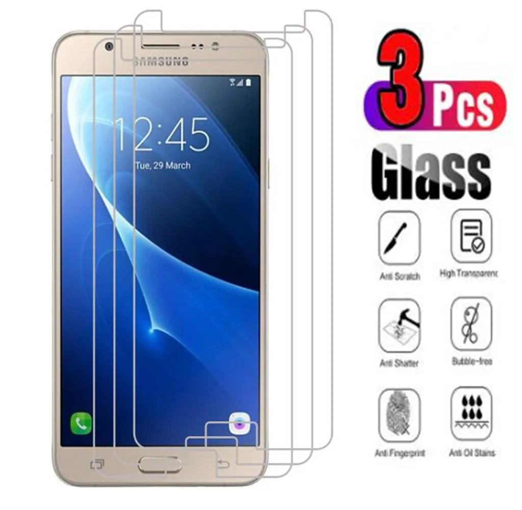 

3Pcs For Samsung Galaxy J7 2015 2016 2017 2018 J700 J710 J730 J737 Tempered Glass Screen Protector Protective Glass Film 9H