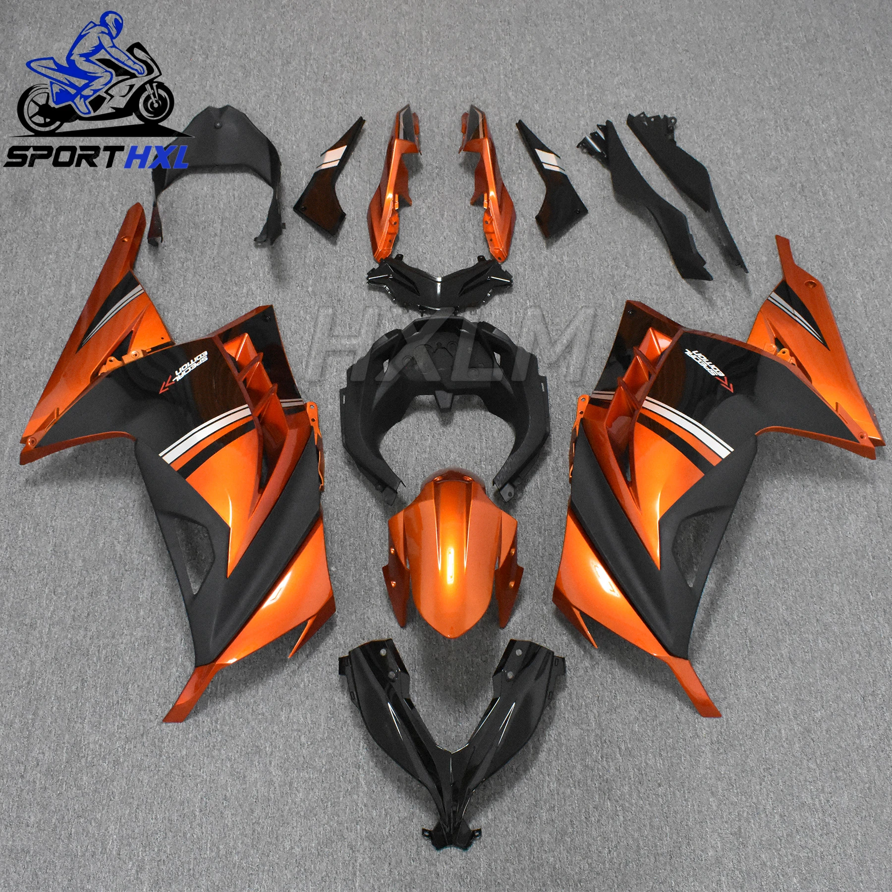 Комплект обтекателя мотоцикла подходит для Kawasaki Ninja 250 300 13-17 лет EX250 EX300 2013 2014 2015-2017