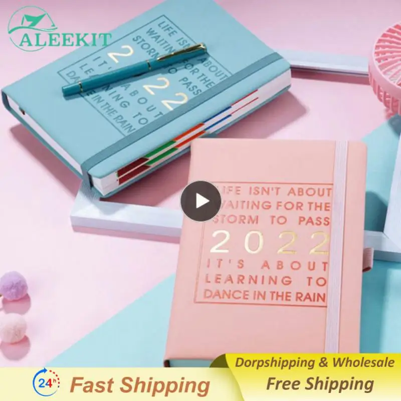 

2022 A5 planner notebooks Super thick PU Leather cover Planner diary journal notebook School office supplies Writing Stationery