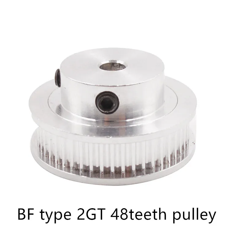 LINK CNC 48 teeth GT2 Timing Pulley Bore 5mm 6mm 6.35mm 8mm 10mm for belt used in linear 2GT pulley 48Teeth 48T