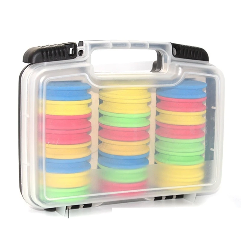 

24Pcs Eva Fishing Line Winder Organizers Rig Winders With Storage Box Portable Sea Fish Tackle Tools