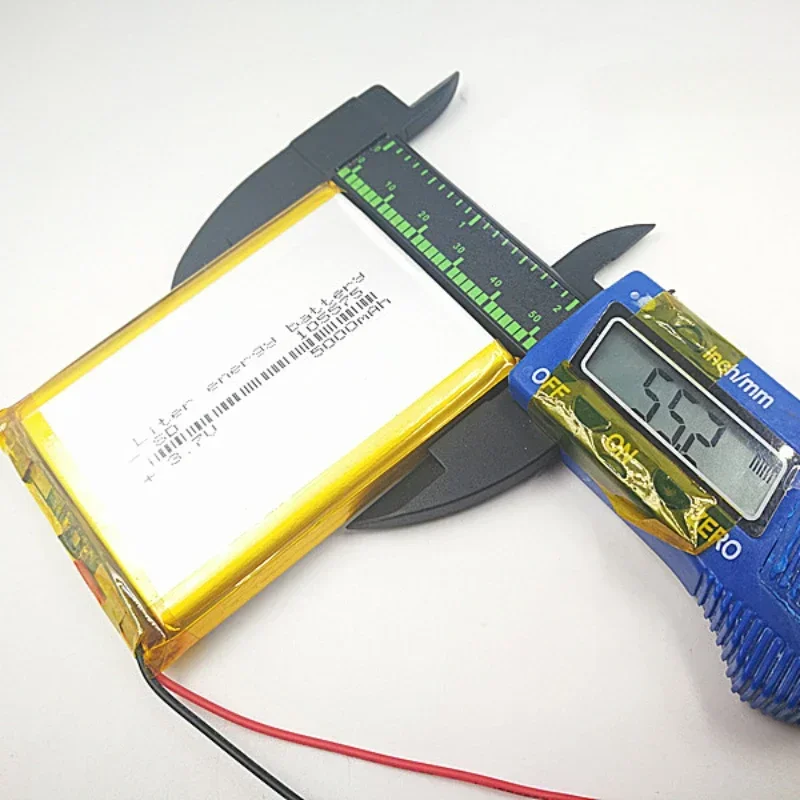 1 шт. 105575 3 7 В литий-полимерный аккумулятор 5000 мАч для DIY мобильной аварийной