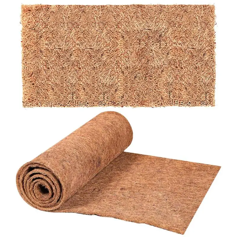 

Coconut Mat Thick and Sturdy Coconut Coir Liner Sheets Door Mats Outdoor Insulation Coconut Mat for Flowerpot Basket Gardening P