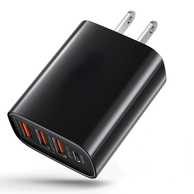 

4 Ports USB Charger PD Type C Charger Wall Charger QC 3.0 Fast Charge For Samsung iPhone Adapter Mobile Phone Charger