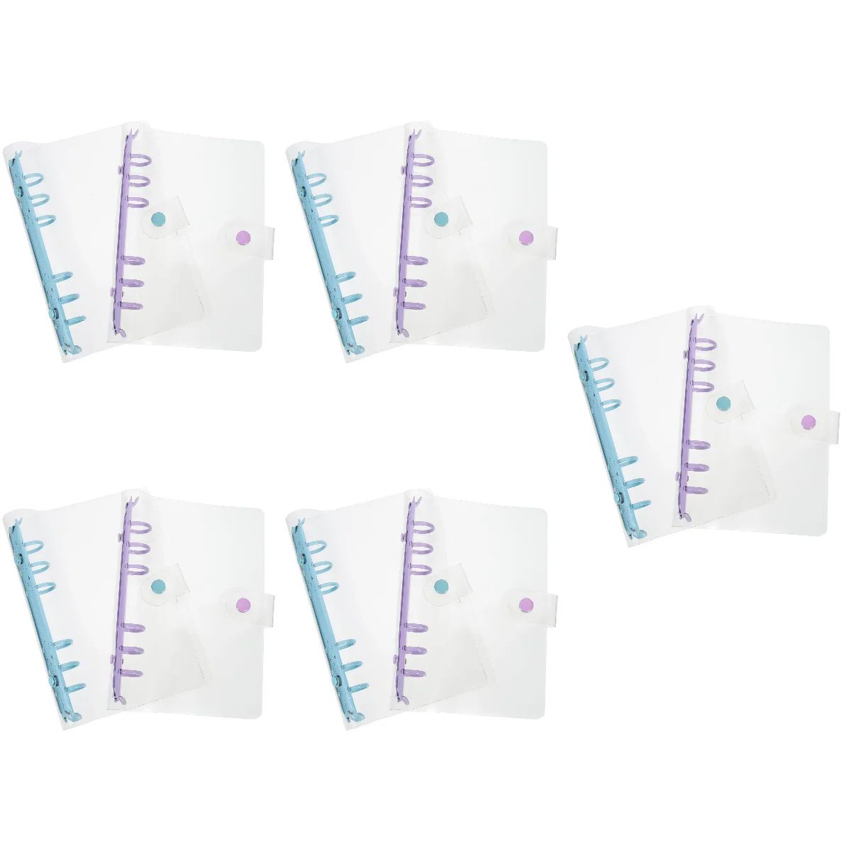 

10 pcs Binder Cover Loose-leaf Cover 6-Rings Binder Shell Binder Notebook Shell Diary Book Cover