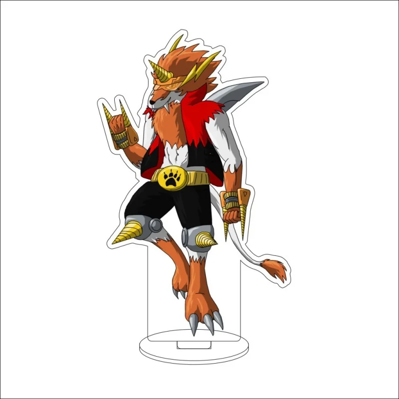 Фото DIGIMON GABUMON AGUMON TOGEMON PALMON TAILMON 15CM акриловой брелок для ключей вывеской мультфильм аниме стоять фигуры поклонников подарки №3