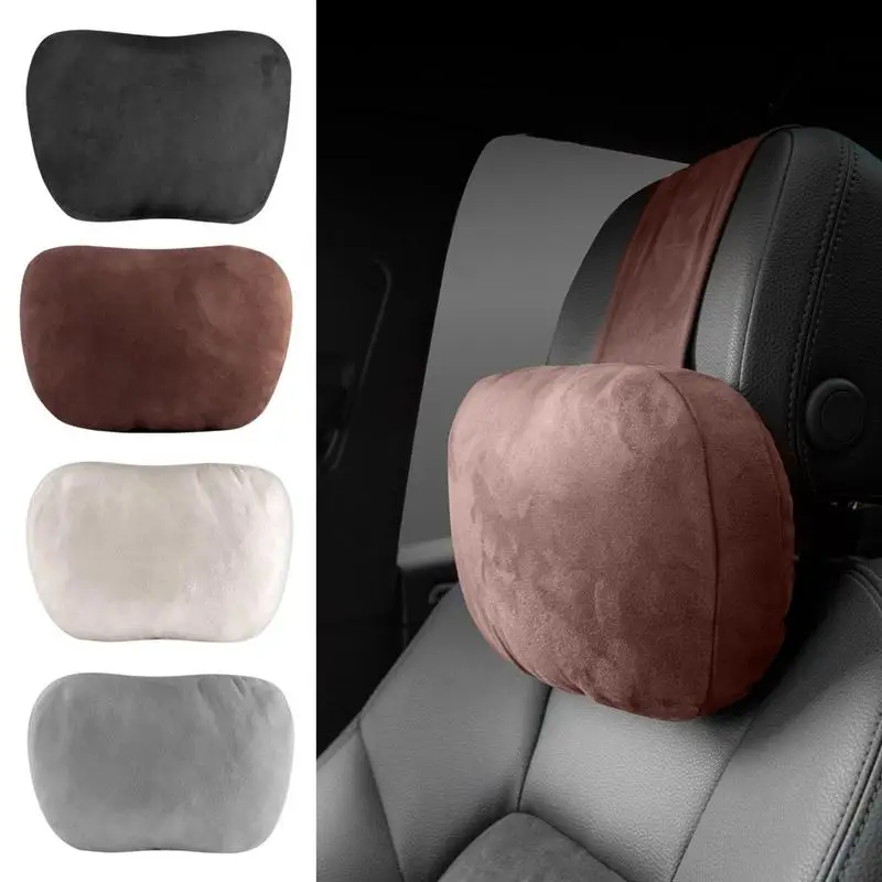 

Car Headrest Pillow Universal Neck Protector Automobiles Seat Cushion With Adjustable Straps For Car Interior Accessories