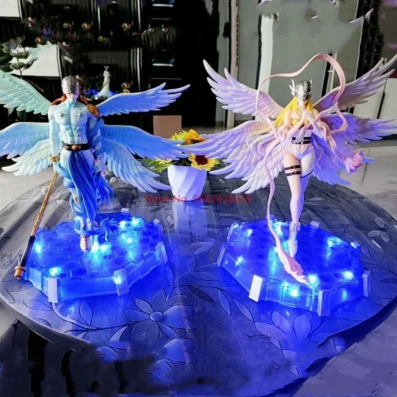 Аниме цифровые приключения персонаж Angewomon Angemon светодиодная экшн-марионетка