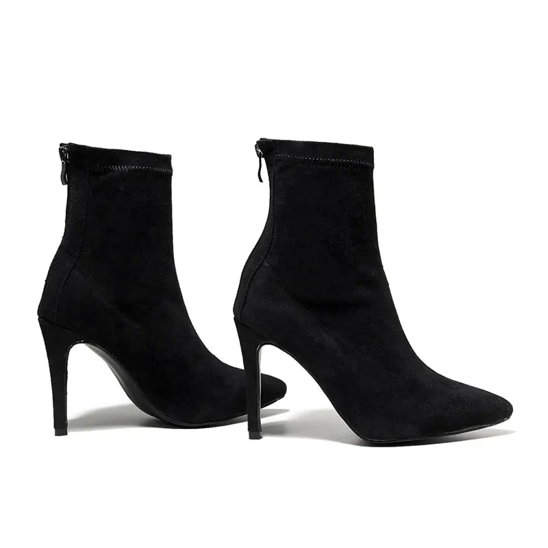 Women's Latin Dance Shoes High Heel Dancing Shoes For Ladies Soft Sole Black Party Ballroom Shoes Girl Tango Latin Dance Boots