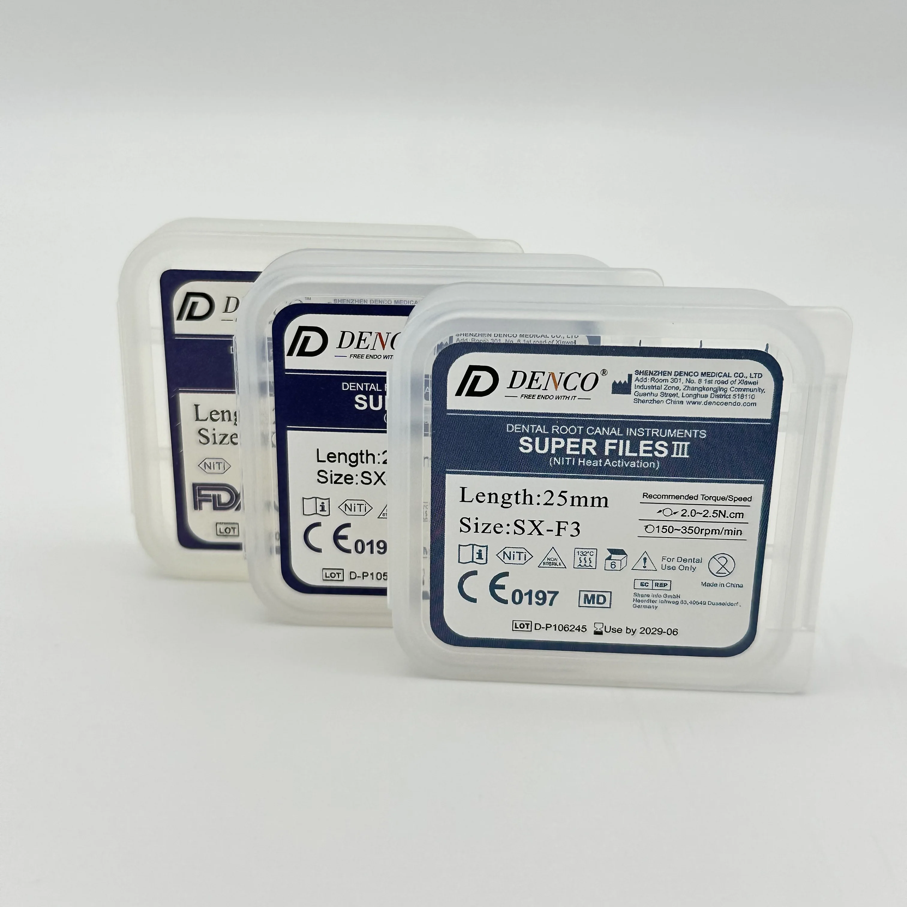 Фото DENCO Dental Rotary Endo File Super Roots Canal SX открытые файлы эндодонтический инструмент Niti Memory Engine Использование protaper №1