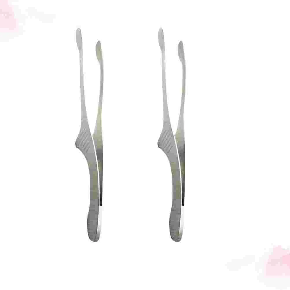 

2pcs Serving Tong Grill Tong Clip Stainless Steel Kitchen Tongs Kitchen Tweezers Bread Tong Kitchen Tweezers for Cooking