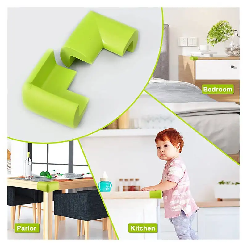 8pcs Child Baby Safety Colorful Furniture Protector Strip  Soft Edge Table Corners Protection Guards Cover for Toddler Infant images - 6