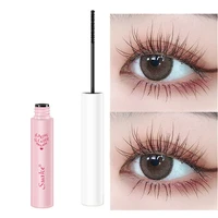 thick curling mascara with brush long lasting waterproof sweatproof smudge proof eyelash extension volume quick dry eye makeup