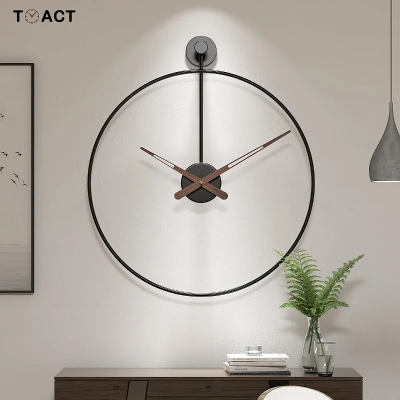 

Nordic Luxury Wall Clock Modern Design Living Room Kitchen Wall Clock Large Led Iron Personality Clocks Home Decor LQQ99YH