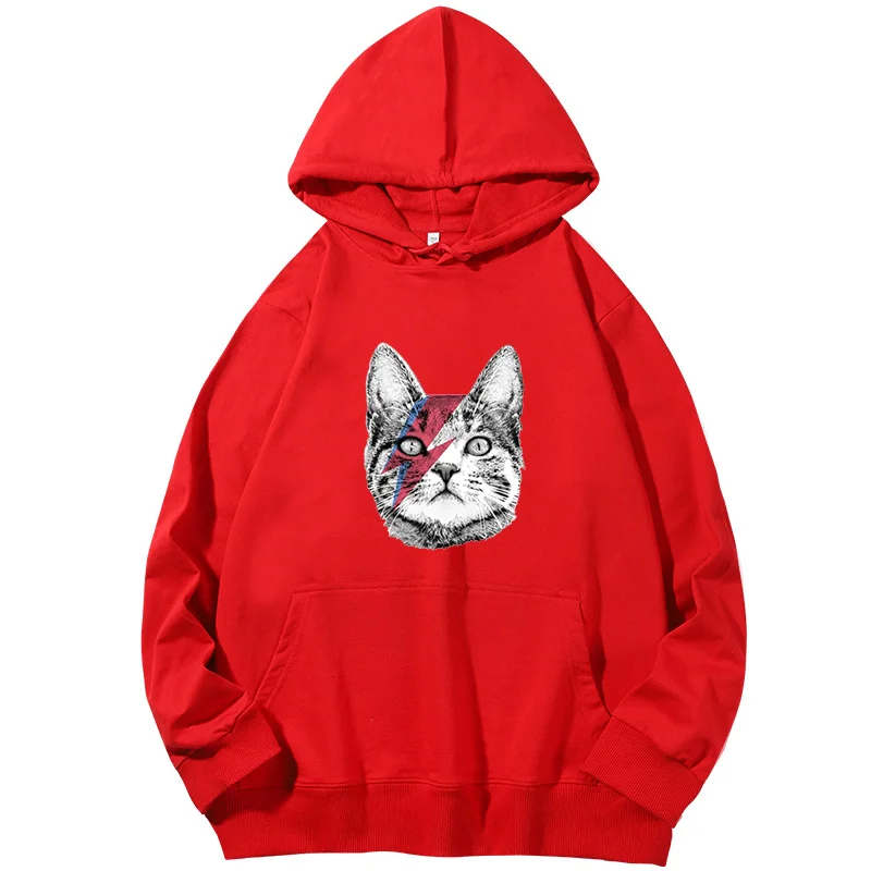 

Stardust Cat Unisex Harajuku graphic Hooded sweatshirts cotton Spring Autumn essentials hoodie Hooded Shirt Men's sportswear